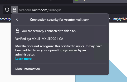 Valid SSL signed by the CA