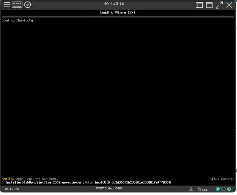 Shift+O Boot Options