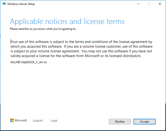 Accept License Terms