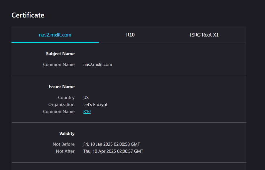 Secure connection confirmed
