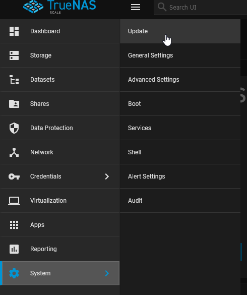 Update Available Screen