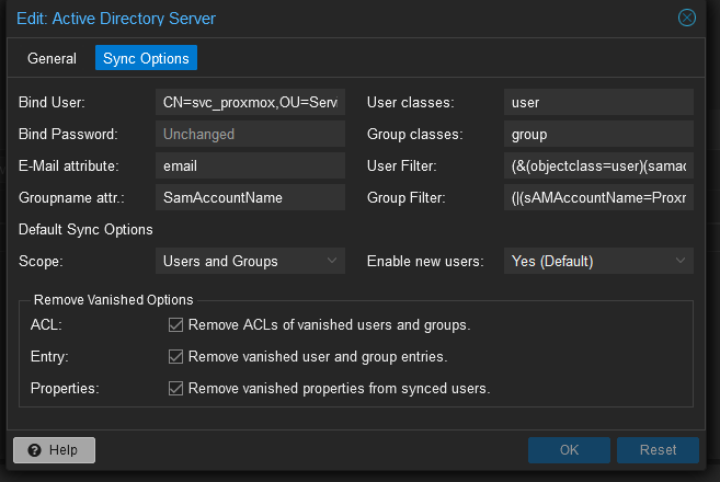 User and Group Filters