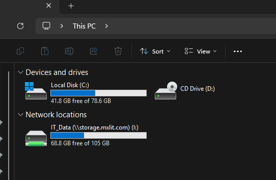 Windows Capacity Example