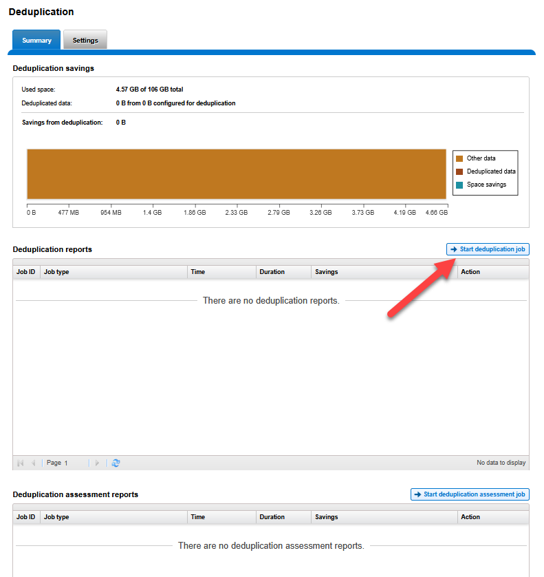 Starting Deduplication Job