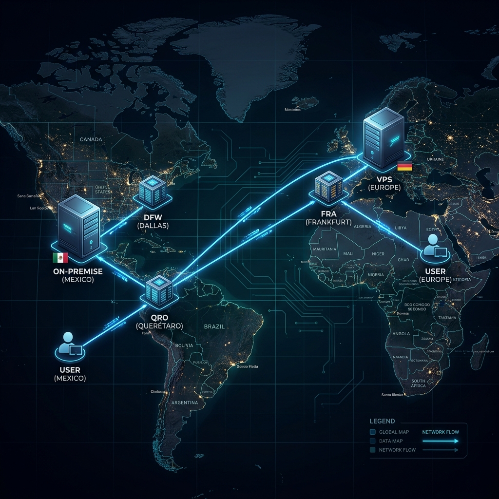 Detailed Cloudflare Tunnel Topology