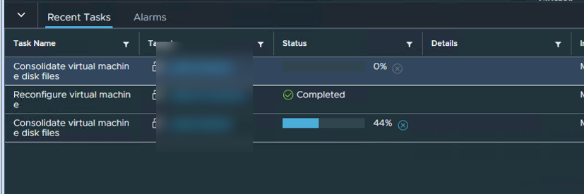 Consolidate status
