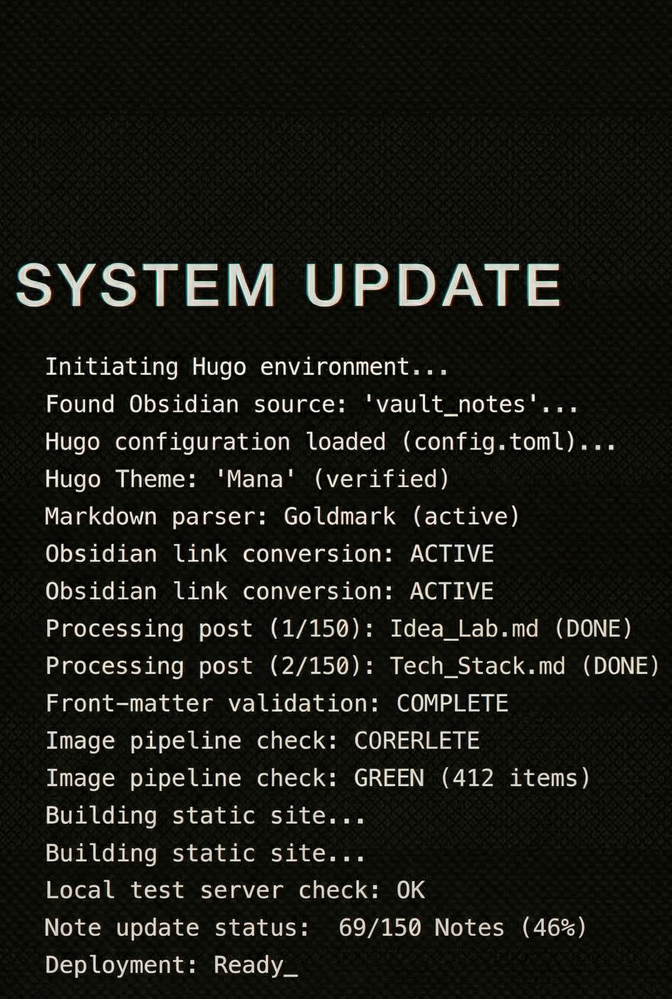 
          System Update: New Series Published & Upcoming Documentation - Featured image
        